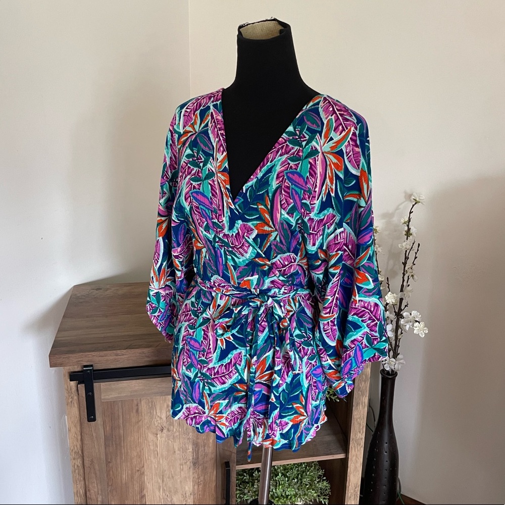 Lulus Women’s Hypnotized Purple Print Romper
